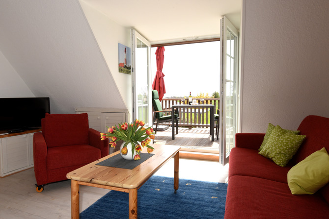 Ferienwohnung in Fehmarn OT Albertsdorf - Weber III - Blick auf die Terrasse