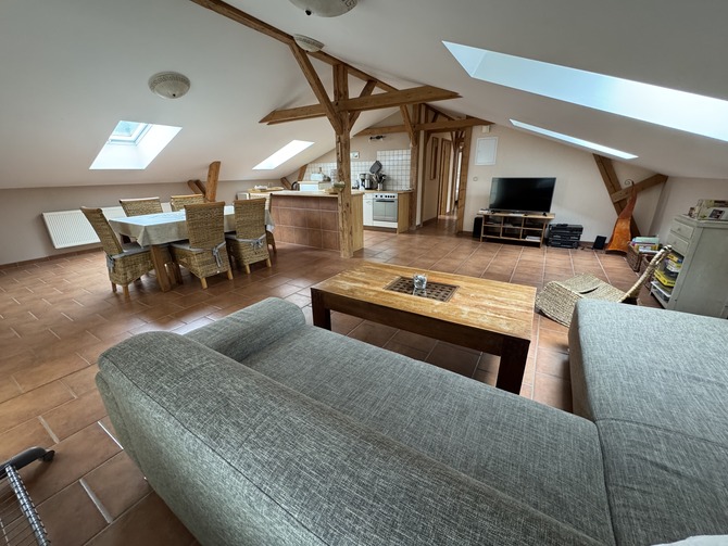 Ferienwohnung in Niederhagen - Sonne und Me(eh)r - Wohnbereich