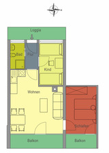 Ferienwohnung in Kellenhusen - Haus Sommerland  EG 3 - Grundriss