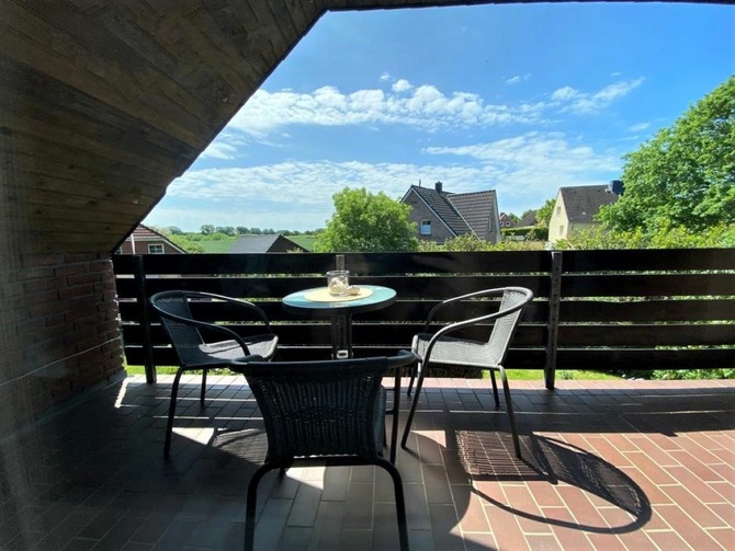 Ferienwohnung in Gr&ouml;mitz - Ferienparadies Gr&ouml;mitz - &Uuml;berdachter S&uuml;dbalkon