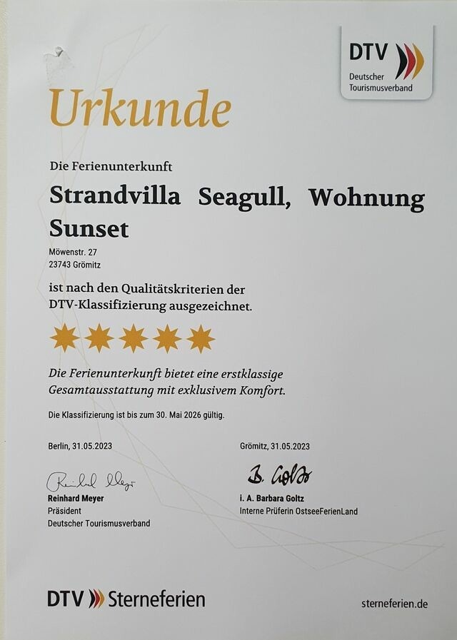 Ferienwohnung in Gr&ouml;mitz - "Strandvilla Seagull - Whg. Sunset" - Bild 6