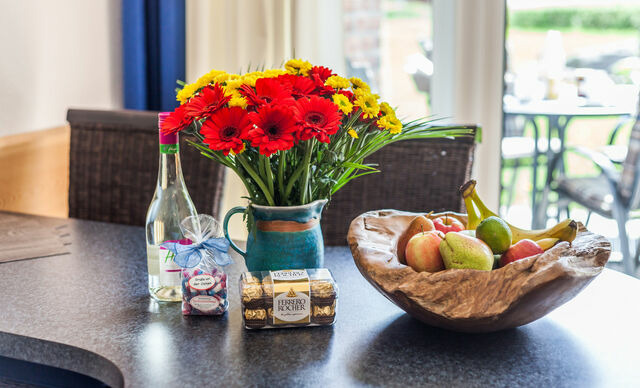 Ferienwohnung in Kronsgaard - 4 Sterne-Terrassen-Fewo "Heimathaven" direkt am Ostseestrand inkl. Schwimmbad - Bild 3