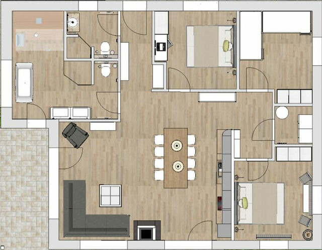 Ferienhaus in Fehmarn - Ferienhof B&uuml;dlfarm - Wohlf&uuml;hlh&uuml;tte - Bild 13