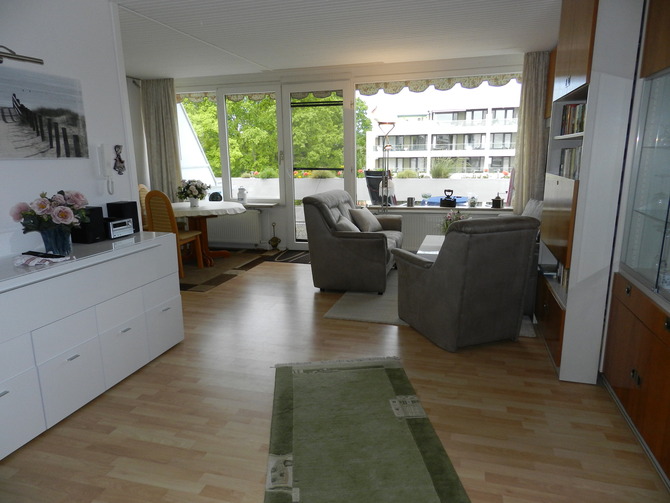 Ferienwohnung in Scharbeutz - TER/306-Terrassenhügel-Seeblick - Blick in das Wohnzimmer