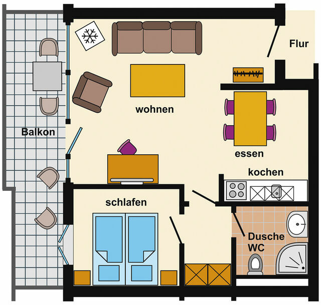 Ferienwohnung in Zingst - Am Kurhaus 614-Strandidyll Villa Kurpark - Bild 14