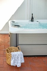 Ferienhaus in Fehmarn - Wellnesshaus "Welle" eingezäunt - Bild 1