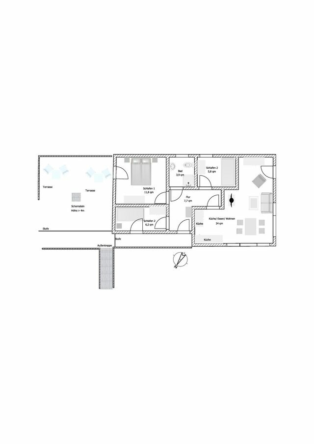 Ferienwohnung in Gr&ouml;mitz - Haus Seepferdchen - Whg. 5 - Bild 14