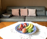 Ferienwohnung in Ahrensbök - Haus Sunneschy - Wohnzimmer mit Sofa und Couchtisch