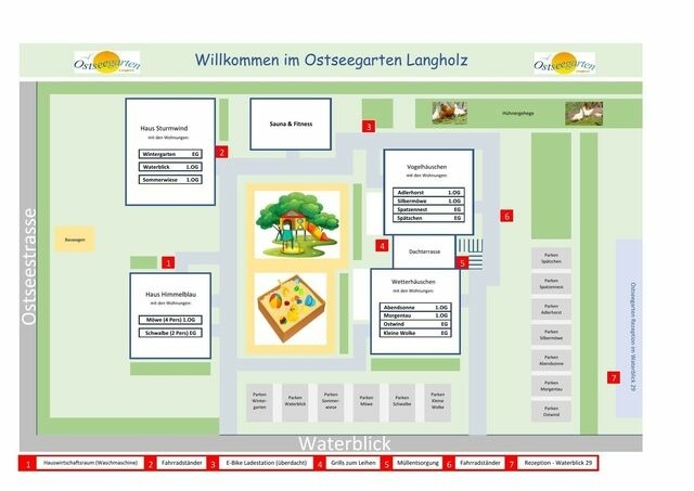 Ferienwohnung in Waabs - Ostseegarten Langholz - Ferienwohnung Ostwind (bis 4 Pers) - Bild 21