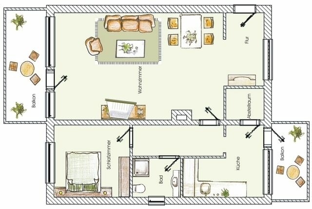 Ferienwohnung in Seebad Heringsdorf - (Brise) D&uuml;nenhaus Christa App. 05 - Bild 13