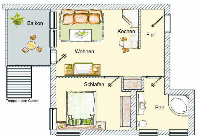 Ferienwohnung in Seebad Heringsdorf - (Brise) Villa Marlen App. 01 - Bild 15
